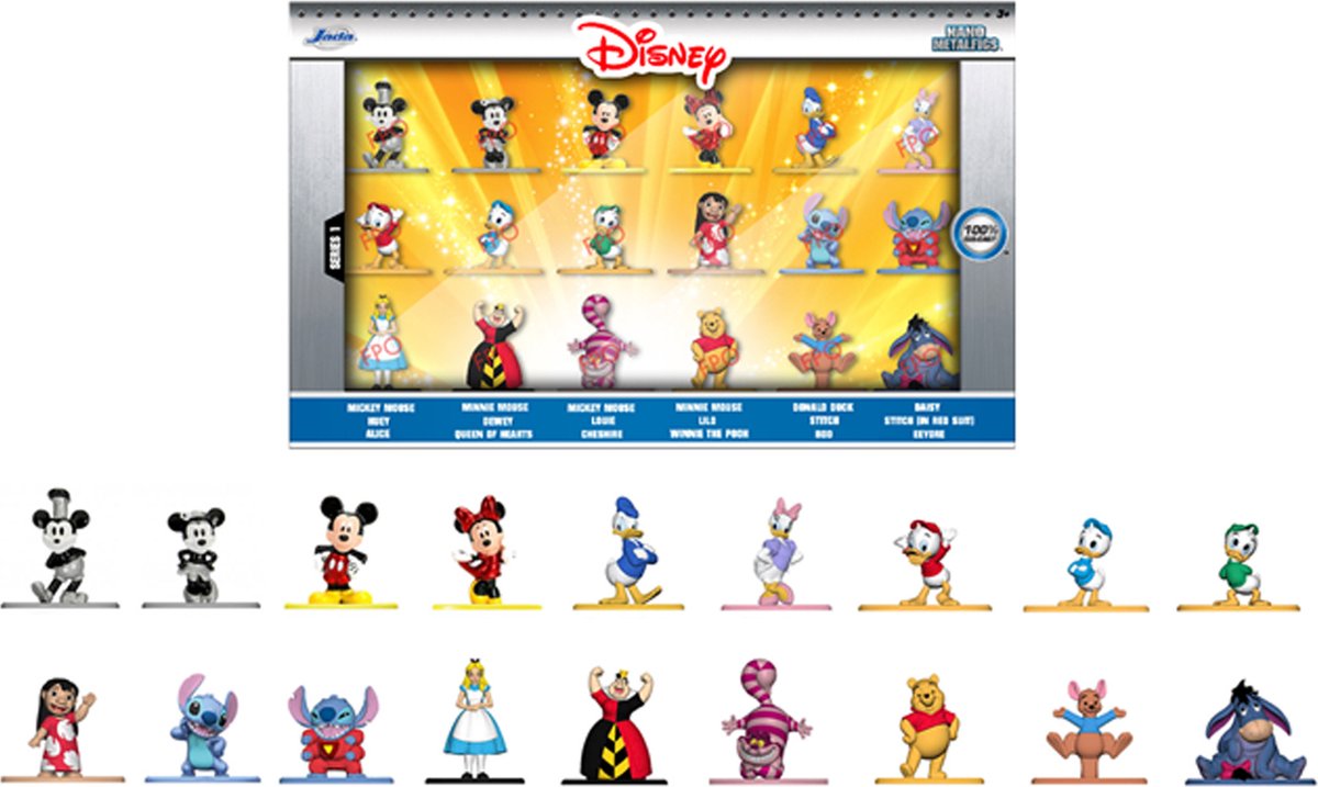 Jada Toys Disney Nano Wave 1 Sammelfiguren, 18-tlg.