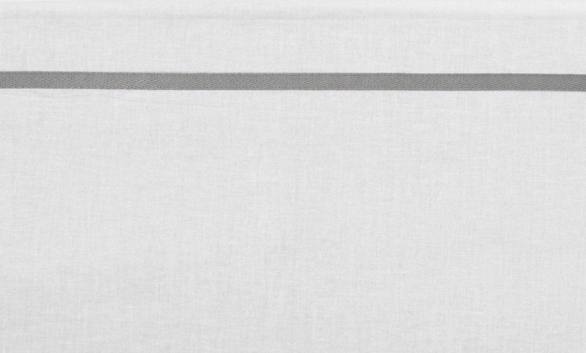 Meyco Babybettlaken mit Paspelierung – grau – 100 x 150 cm – 0,3 tog