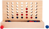 Vier-in-einer-Reihe-Spiel aus Holz
