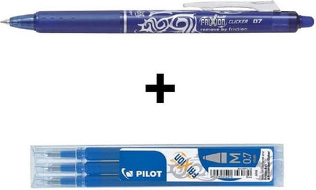Pilot Frixion – Clicker blau + 3 Nachfüllungen – im Blister