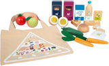 Small Foot - Spielnahrung aus Holz, vegetarisches Lebensmittelset, 17-teilig.