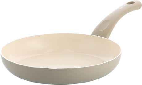 Kochstar Essenz Taupe Keramik-Bratpfanne – 24 cm – PFAS-frei – Induktionsbratpfanne – Induktionspfanne – Keramik-Antihaftbeschichtung – Kühlgriff – ofenfest bis 130° C – Taupe