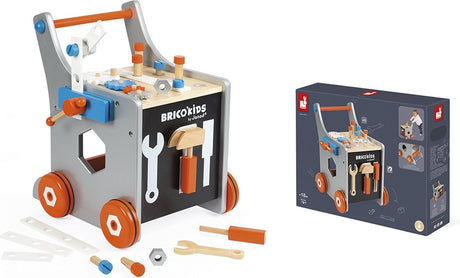 Janod - brico'kids - magnetischer DIY-Trolley mit Zubehör
