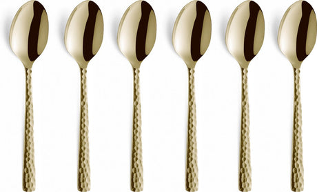 Amefa felicity - champagne - 6 theelepels - 6 koffielepels - vaatwasmachinebestendig