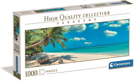 Clementoni Panorama-Puzzle „Schaukelt am Meer“, 1000 Teile.