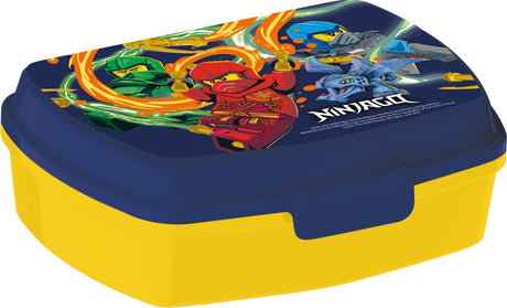 Stor Lego Ninjago Lunchbox – kompakte Lunchbox für Kinder ab 4 Jahren – luftdicht – BPA-frei – dunkelblau