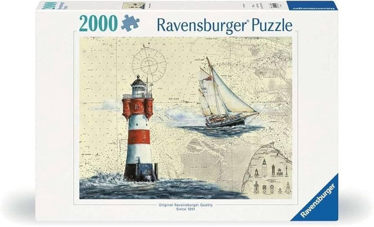 Ravensburger Puzzle romantischer Leuchtturm, 2000 Teile.