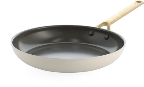 BK Sublime Bratpfanne 20 cm – PFAS-freie Antihaftbeschichtung – Induktionsbratpfanne – Keramikbratpfanne – ofenfest bis 220 °C – goldener Edelstahlgriff – Creme