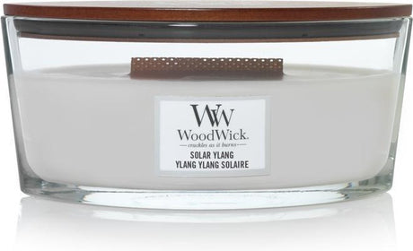 Woodwick Heartwick Flame Ellipse Duftkerze – Solar Ylang – 50 Brennstunden