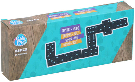 Eddy Toys Domino-Set aus Holz, 28-teilig.