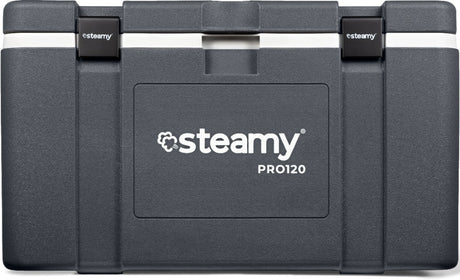 Steamy pro 120 - grote koelbox - extra goed geïsoleerd - 120 liter - grijs