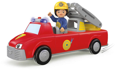Toddys von siku – Harry Helpy – Feuerwehrauto-Spielzeug – spannendes, hochwertiges Spielzeug mit Friktionsmotor (Schwungradmotor) – ideal zur Verbesserung der Feinmotorik – alle Toddys miteinander kombinieren! - geeignet ab 1 Jahr