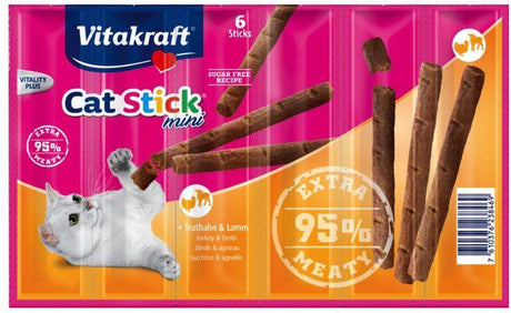 Vitakraft Cat Stick Truthahn Lamm 1 Stück - 6 Sticks