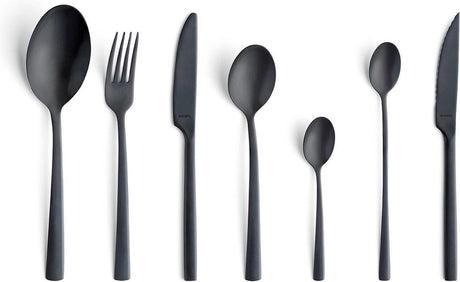 Amefa manille - 42 delige all you need bestekset - 6 personen - mat zwart