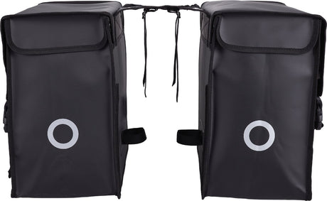 Willex Doppel-Fahrradtasche – Bisonyl – Schwarz – 40 l – universelle Montage