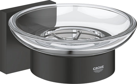 Grohe Quickfix Start Cube Seifenschale mit Halter – Mattschwarz