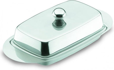 Lacor-Butterdose mit Deckel – Edelstahl