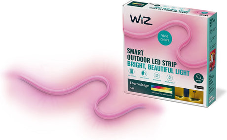 Wiz buitenlamp - outdoor led strip - gekleurd en wit licht - slimme led verlichting - vorm zoals jij wilt - 5m - stekkertype c