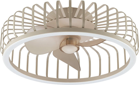 Brilliant Capo - Deckenventilator - mit Beleuchtung - ø 48 cm - LED 36w - CCT - 2700k-6500k - dimmbar - Fernbedienung - beige - sehr leise