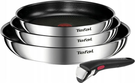 Tefal ingenio pannenset - 3 koekenpannen set met handgreep 22 cm, 24 cm, 28 cm- 4 delig