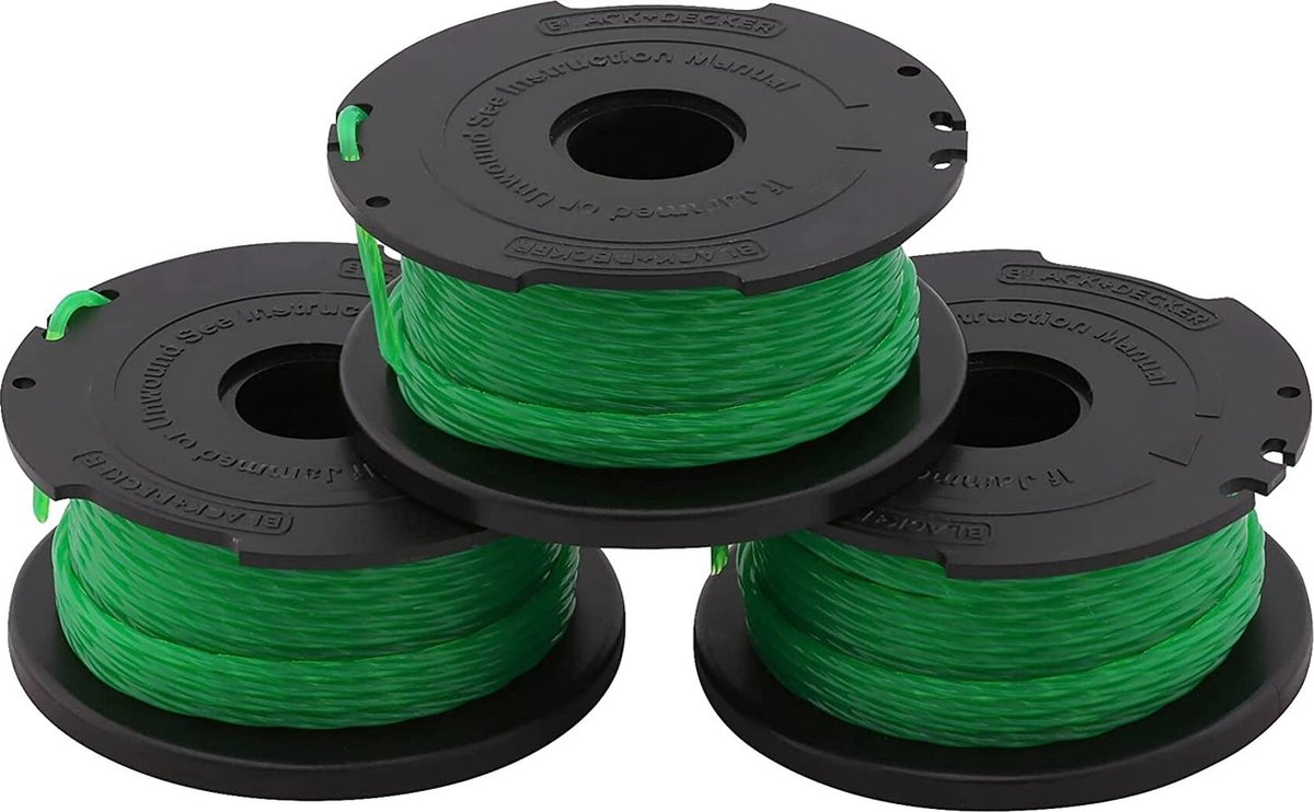 Black+Decker 3x Spule und Draht 6m 2mm - a6486-xj