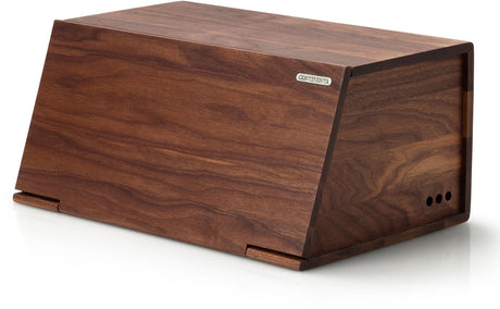 Continenta Brotkasten aus Holz – Walnuss – 40 x 28 x 18,5 cm