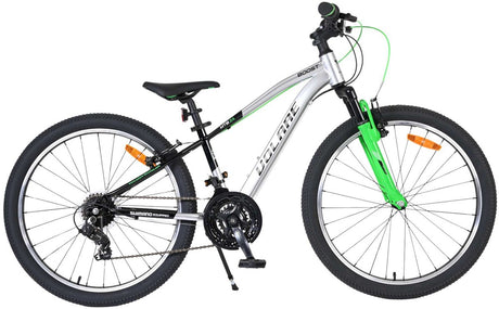 Volare boost kinderfiets - 24 inch - zilver groen - 21 versnellingen