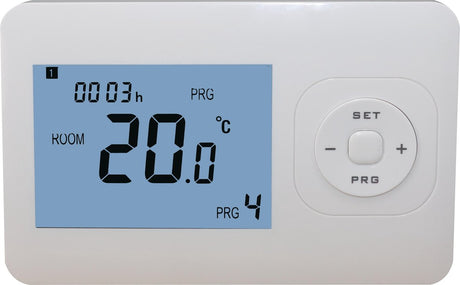 Plieger ottawa aan uit klokthermostaat - digitaal - wit
