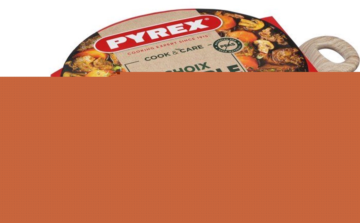 Pyrex-Bräter mit Deckel – Cook Care – 24 cm – Antihaftbeschichtung – induktionsgeeignet – PFAS-frei