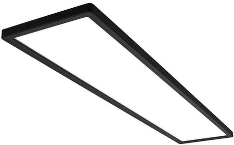 Briloner tava - led plafonniere - plafondlamp met indirect licht - neutraal wit licht - 98cm - zwart