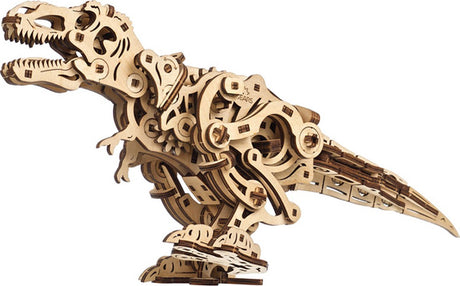 Ugears 3D-Modellbau – Tyrannosaurus Rex – mechanischer Bausatz aus Holz – Lernspielzeug