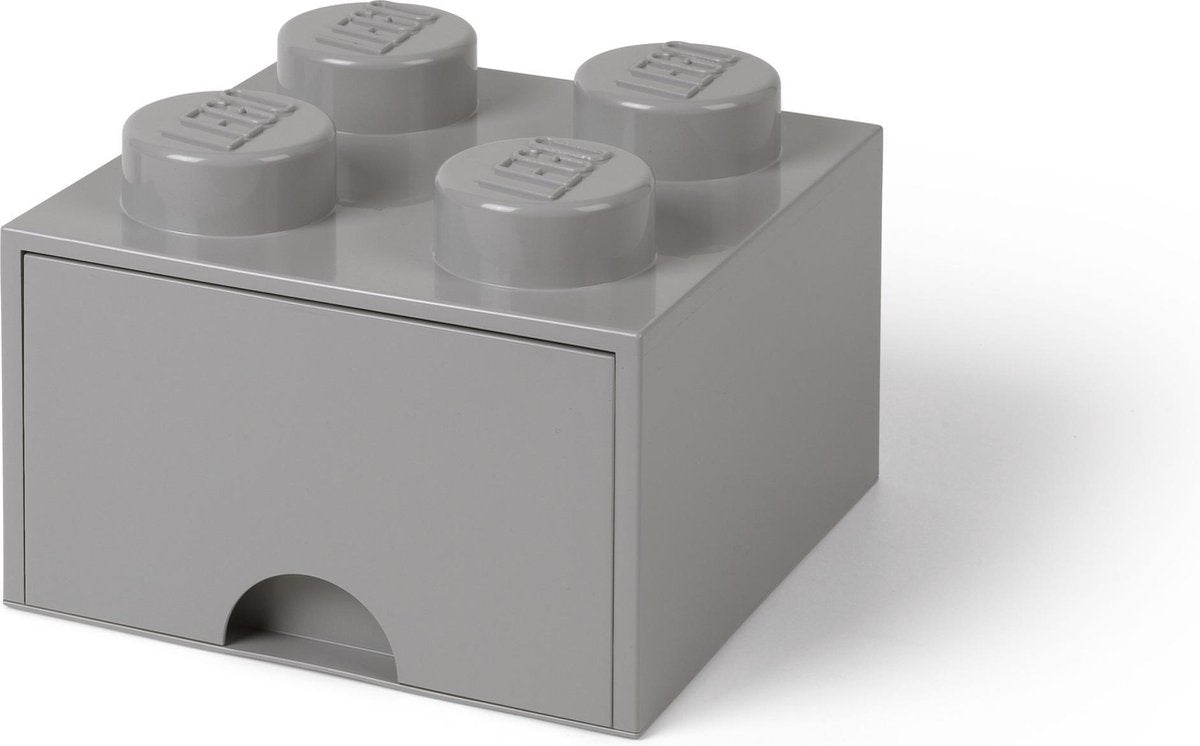 Lego Schreibtischschublade Stein 4, grau -