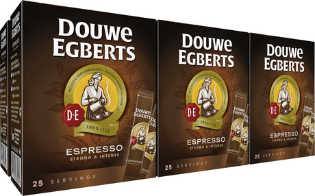 Douwe egberts espresso sticks oploskoffie - 6 x 25 zakjes