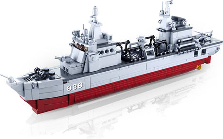 Sluban Modellsteine liefern Schiffbau-Spielzeugboot – Konstruktionsspielzeug-Modellbau – Baukasten mit 457 Bausteinen – M38-B0701 ab 8 Jahren