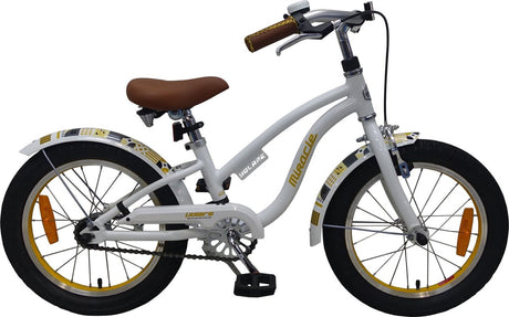 Volare Miracle Cruiser Kinderfahrrad - Mädchen - 16 Zoll - Weiß - Prime Collection
