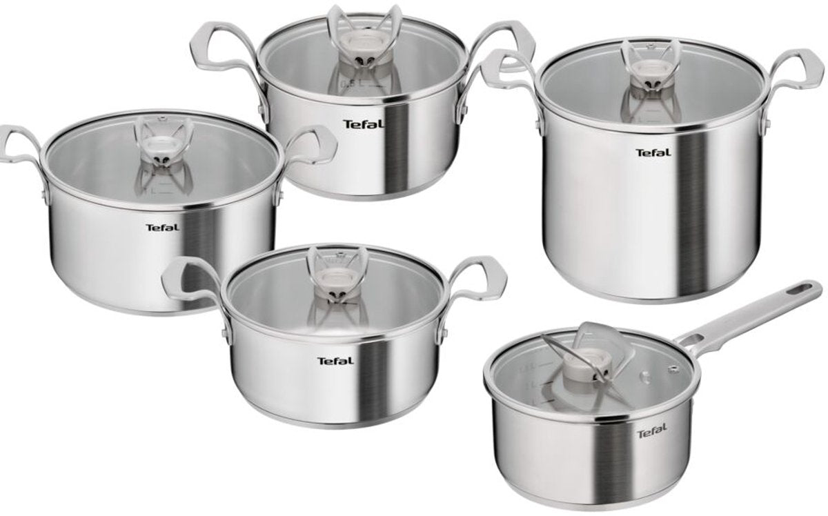 Tefal Extreme - Pfannenset - 5-teilig - hoher Kochtopf 22 cm - Kochtopf 18 cm - Kochtopf 16 20 24 cm