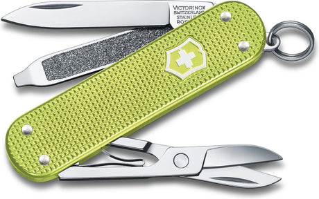 Victorinox Classic Alox Colors Taschenmesser – Lime Twist – 5 Funktionen