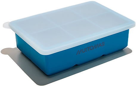 Muitomas Eiswürfelform aus Silikon – stilvolles Design – langlebig wiederverwendbar – blau