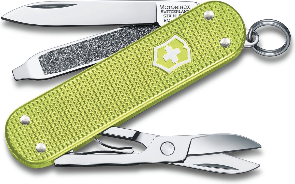 Victorinox Classic Alox Colors Taschenmesser – Lime Twist – 5 Funktionen