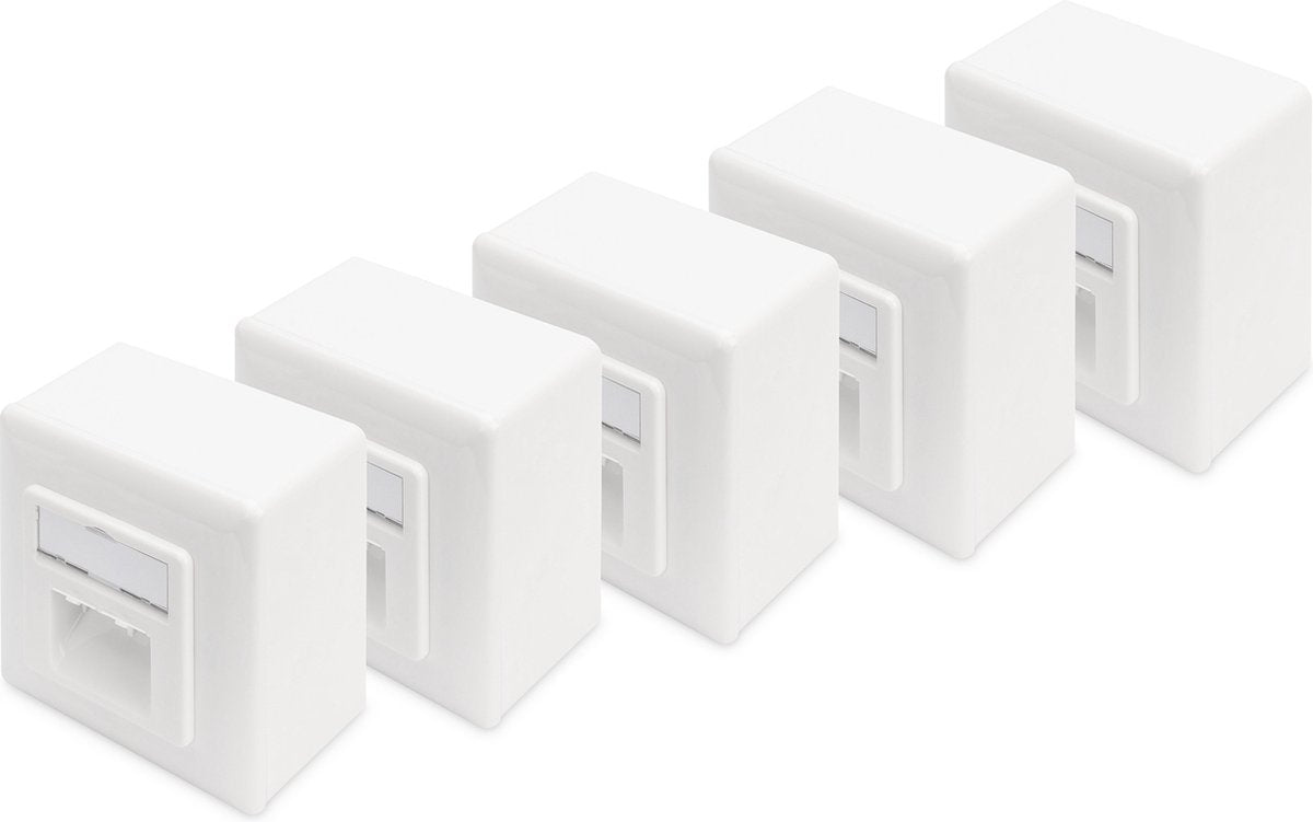 Digitus DN-9006 B5-N Netzwerkbox Aufputz (Wandmontage) Cat 6 2 Ports Reinweiß 5 Stück(e)