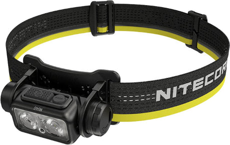 Die Nitecore nu40 LED-Stirnlampe wird mit einem 1000-lm-Akku betrieben