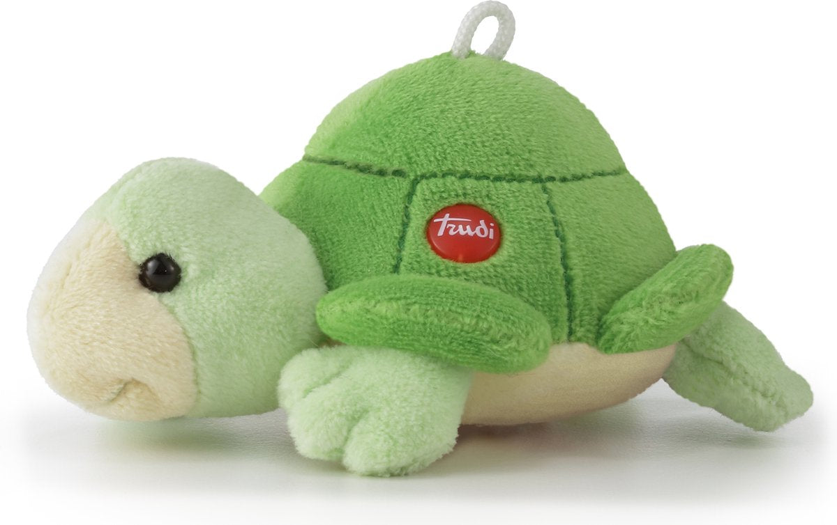Trudi – Sweet Collection Kuscheltier Schildkröte 11 cm – handgefertigt in Italien – weicher Plüsch – Kuscheltier für Jungen und Mädchen – grün – 8 x 6 x 11 cm, Größe xxs