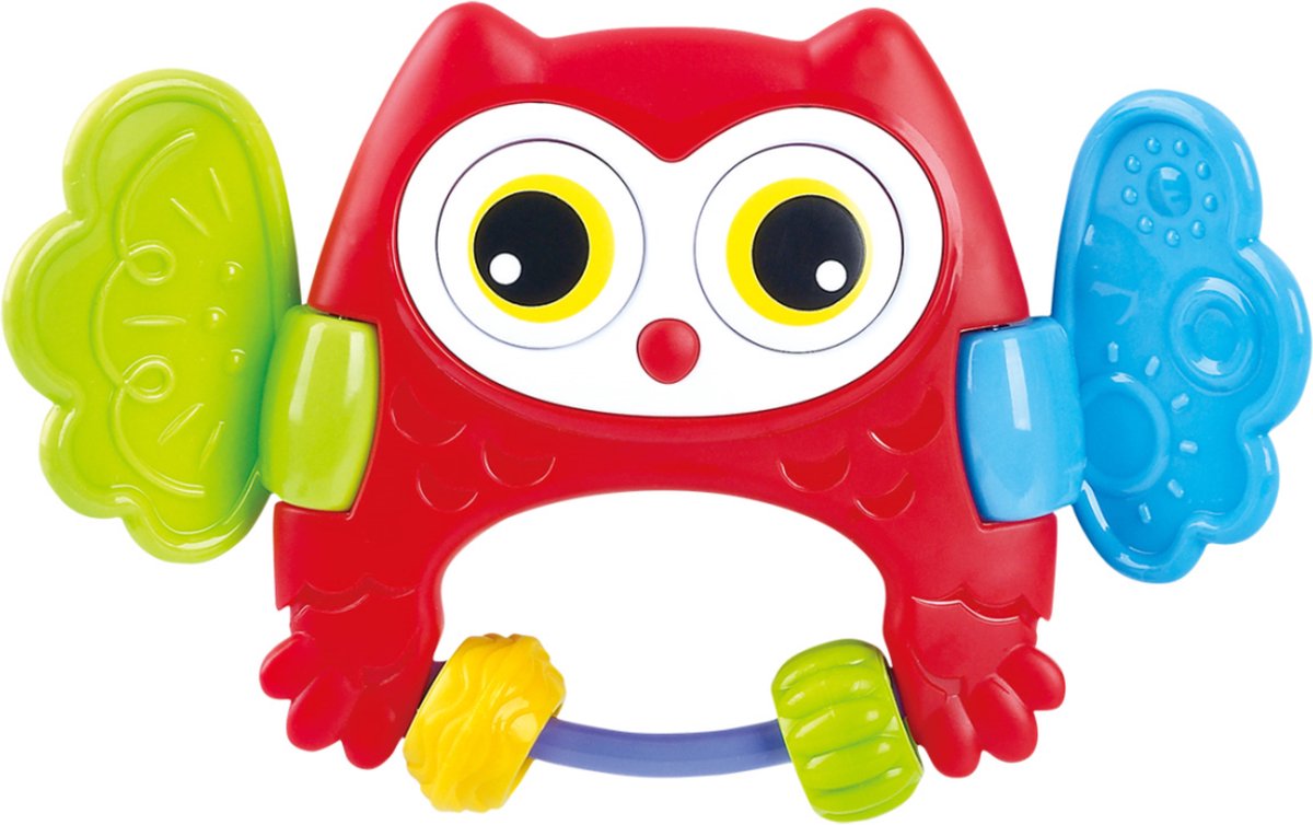 Playgo Peekaboo Eulenrassel rot