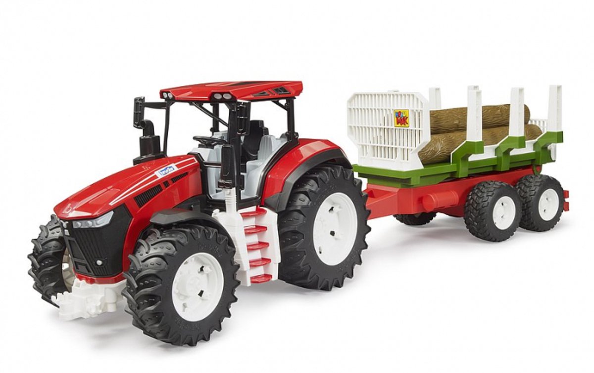 Gallagher Europa Bruder Roadmax | Traktor mit Baumanhänger | 3 Bäume (03453) 530267