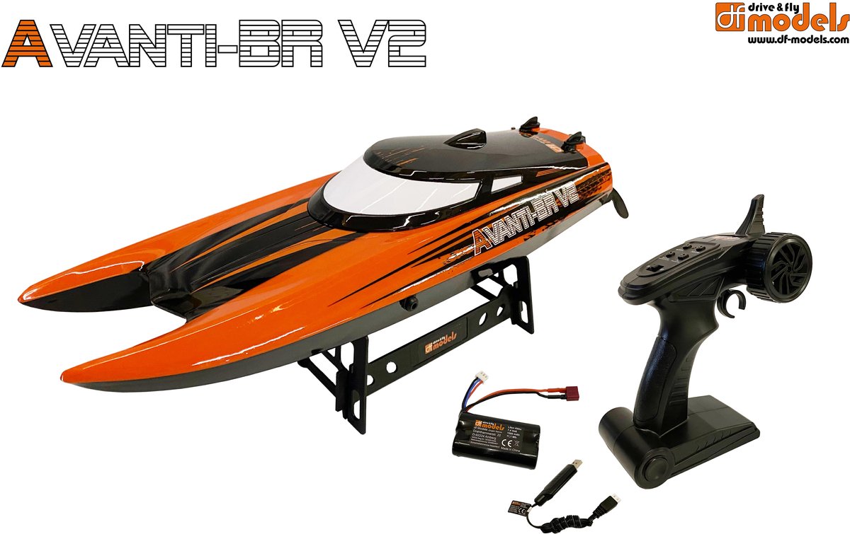 Df-Models Avanti BR V2 Rennboot gebürstet, fahrbereit (RTR)