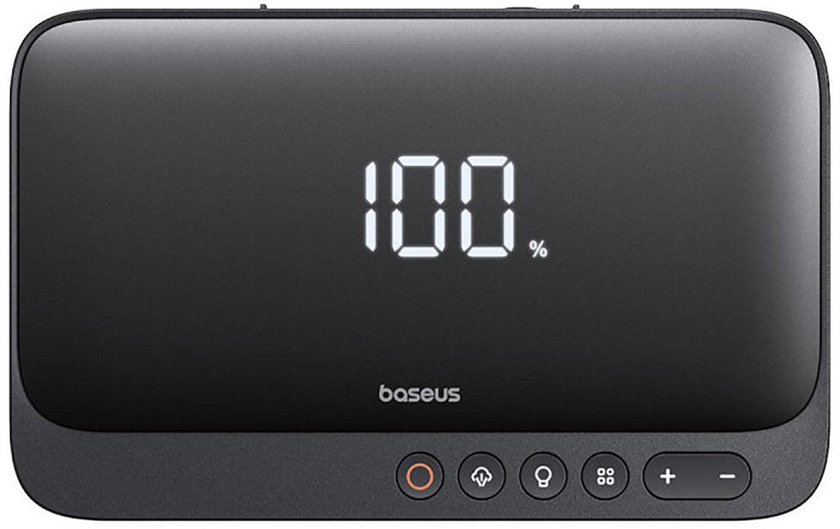 Baseus super energy serie - jumpstarter - 600a - 6000mah kompresor - zwart