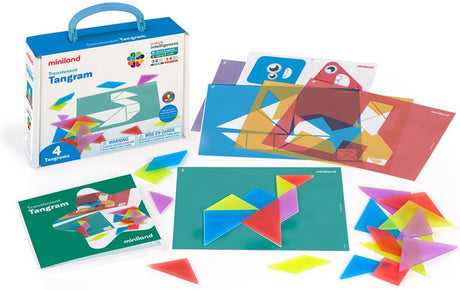 Miniland Lightpad transparentes Spielzeug - Tangram