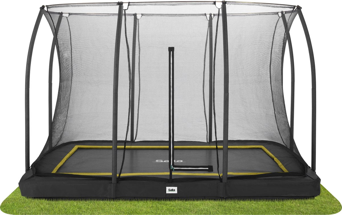 Salta comfort edition ground - inground trampoline met veiligheidsnet - 305 x 214 cm - zwart