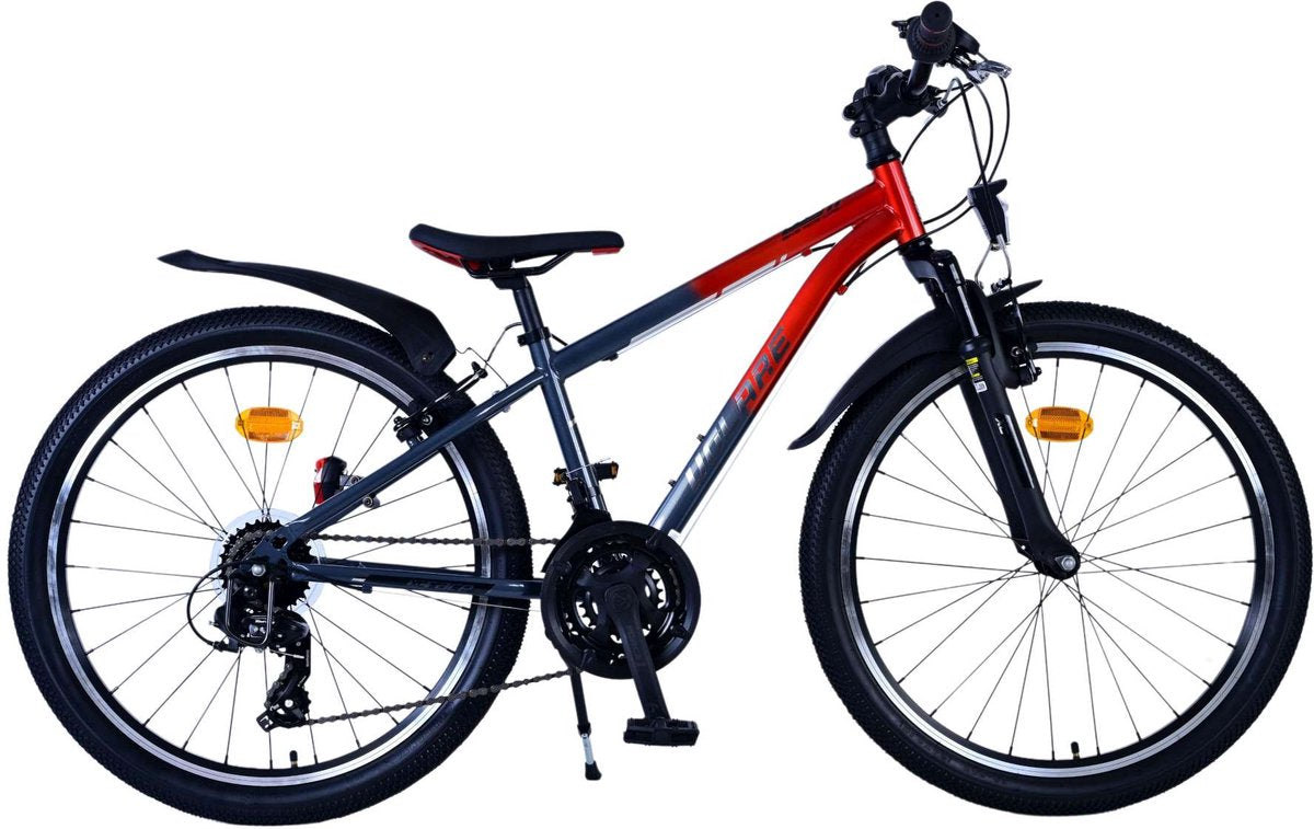 Volare XC Race Children's Bicycle - 24 Zoll - 21 Geschwindigkeit - Rotgrau