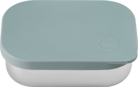 Aya ida aya ida - Lunchbox - Aufbewahrungsbox - Mitnehmen - Brot - Mittagessen - Salat - Edelstahl - Silikondeckel - 900 ml - Mintgrün